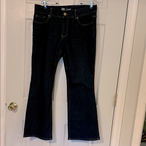 DG2 Diane Gilman Dark Blue Women's Jeans NWOT 14-16-18petite - Picture 1 of 6
